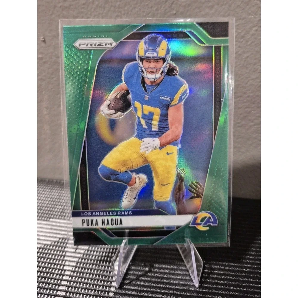 2024 Panini Prizm Puka Nacua #168 Green Prizm & 2024 Phoenix International #118